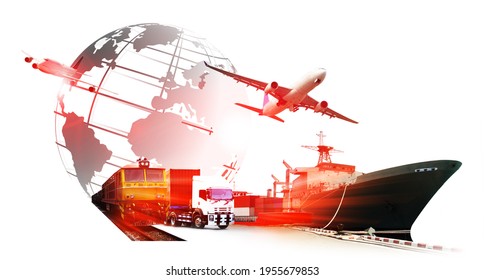 World Logistics Background Transportation Industry Shipping Stock Photo ...