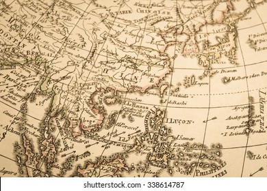 World Map Of The Antique. Asia.