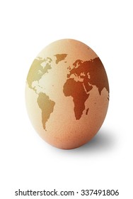 World Map Egg