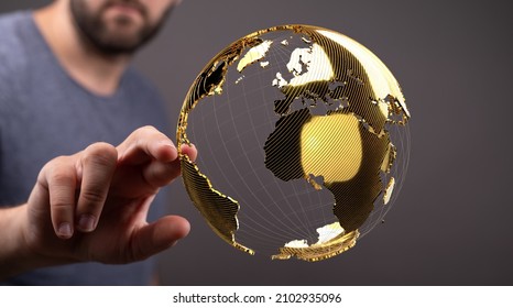 World map point, line, composition, representing the global, Glo