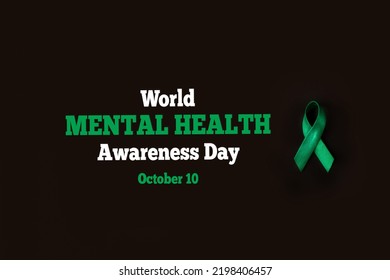 World Mental Health Awareness Day Green Stock Photo 2198406457 ...