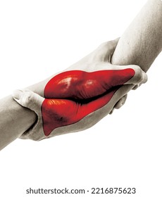 World Organ Donation Day concept with a liver for transplant, saving lives, and help - Shutterstock ID 2216875623