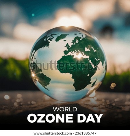 World Ozone Day awareness post wallpaper and background design for social media