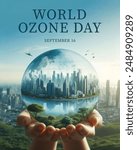 World Ozone Day Awareness Template and background design for social media