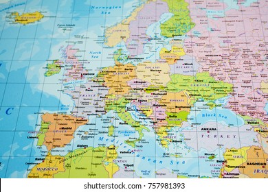World political map background - Shutterstock ID 757981393