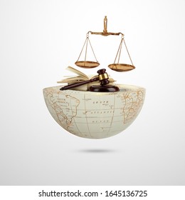 world social justice day, Judge balance with Law book on world, view from above, concept with text World Day of Social Justice, February 20, selected focus, narrow depth of field, social justice - Powered by Shutterstock
