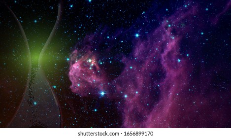 World And Time. Astrology Universe Concept. Time And Space. Abstract Environmental Backgrounds. Time Stream. Space Time And Quantum Physics. Elements Of This Image Furnished By NASA.