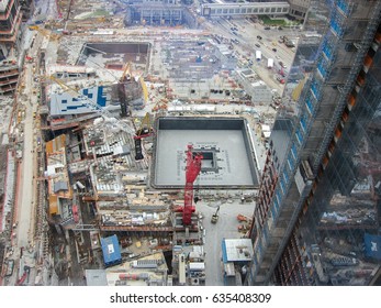 World Trade Center Site Under Construction In New York City.