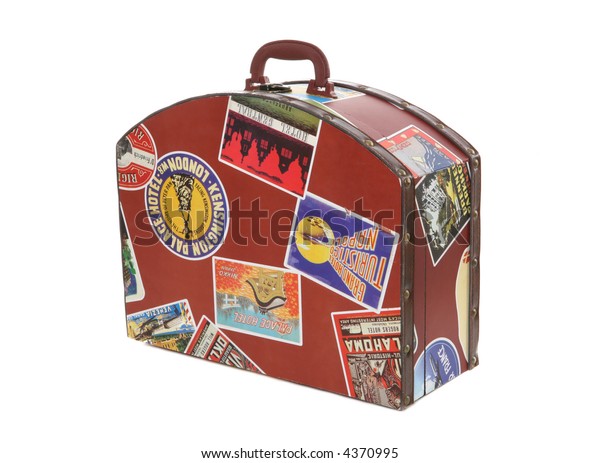 World Traveler Suitcase Isolated Over White Stock Photo 4370995 ...