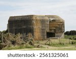 World War II bunker and blockhouse of the Atlantic Wall built by the Germans to prevent any Allied landings on the Atlantic coast in France