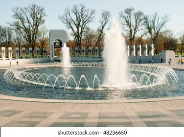 World War II Memorial And Fountains