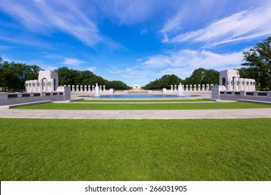 World War II Memorial in washington DC USA at National Mall
