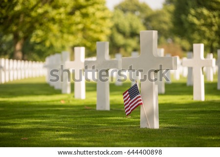 World War II Netherlands American Cemetery and Memorial in Margraten near Maastricht, The Netherlands. 