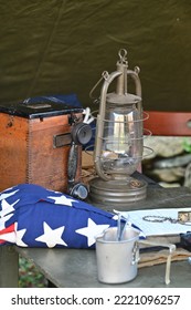 World War Military Field Telephone Still Life