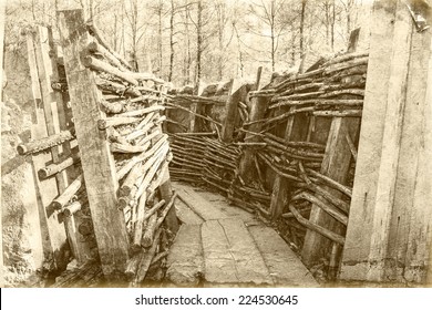 World War One Trench Belgium Flanders