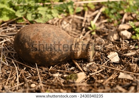 World War Two artifacts on the ground