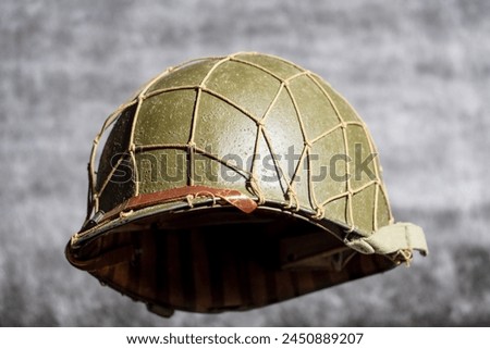 a world war two US M1 helmet