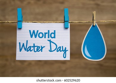 World Water Day card or background. - Shutterstock ID 602529620