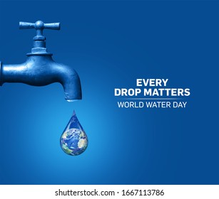 World Water Day Concept. Every Drop Matters. Saving water and world environmental protection concept- Environment day - Shutterstock ID 1667113786
