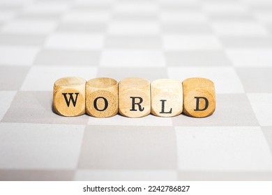 World word on wood block - Shutterstock ID 2242786827