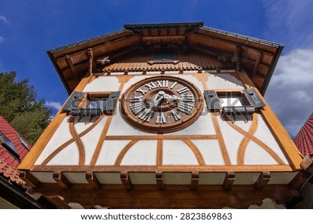 The World's Largest Cuckoo Clock at Eble Uhrenpark in Triberg, Black Forest, Germany.