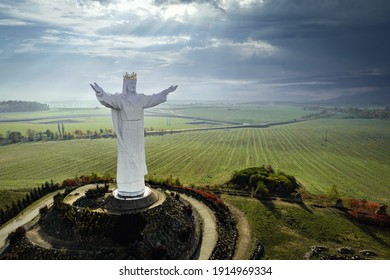 World's tallest statue of jesus Christ Pomnik Chrystusa Krola from Poland