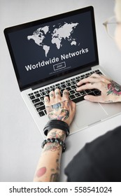 Worldwide Network Globalization Community Concept