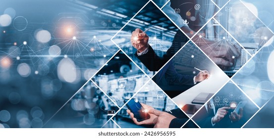 worldwide networking business framework. Customer service, HR hiring and international outsourcing, data analysis and exchange, teamwork, strategy, technology, and social media - Powered by Shutterstock