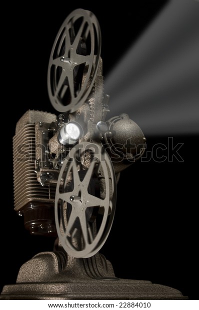 Worms Eye View Retro Movie Projector Stock Photo (Edit Now) 22884010