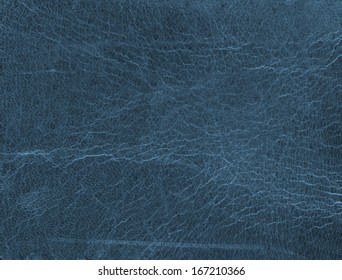 worn blue  leather texture