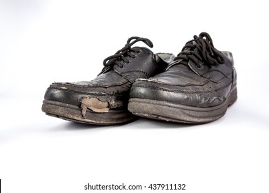 old people black shoes