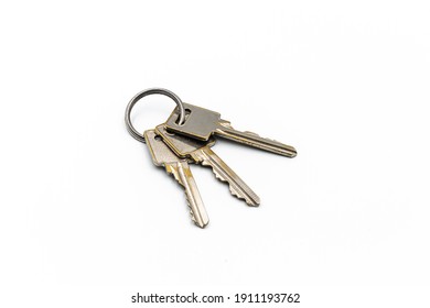 worn silver metal security key