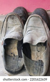 Worn But Still Wearable Shoes, So Many Stories, Sorrow, And Laughter.