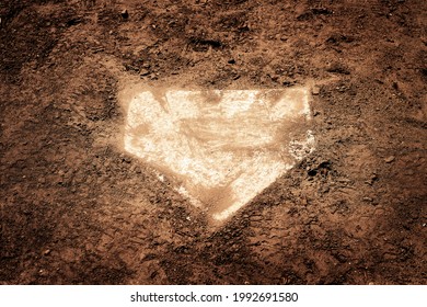 Worn Used Home Plate For Baseball Sports Homeplate Base