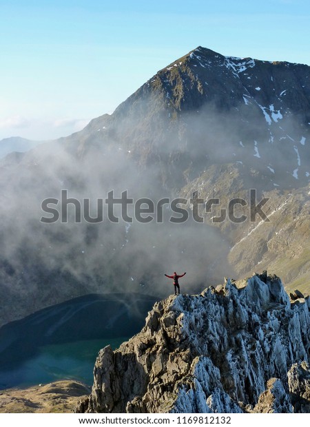 Worshipping Trinity Face On Snowdon Crib Stock Photo Edit Now