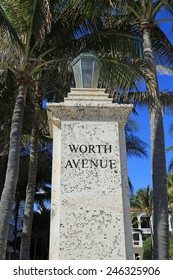 Worth Avenue On Palm Beach, Florida