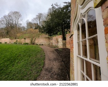 Wotton-under-Edge,Gloucestershire UK-February 10 2022: Newark Park Summer House