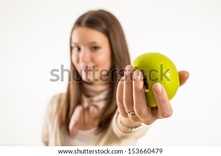 Would you like an apple? 