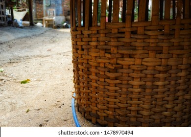 Woven Bamboo Anyaman Bambu Texture Bamboo Foto Stock 1478970494 ...