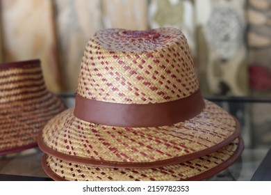 woven bamboo hat, locally made