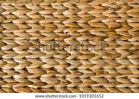 Woven rafia basket texture full frame background Foto d'archivio © 