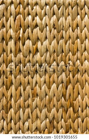 Woven rafia basket texture full frame background Foto d'archivio © 