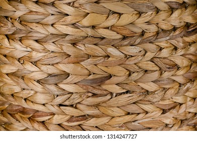 Woven Seagrass Basket Close Up