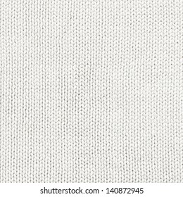 Woven Wool White Fabric Texture