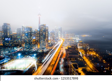 WOW Foggy View Of Toronto Highway Gardiner