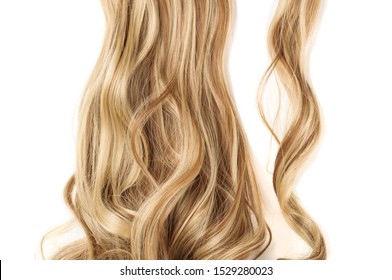 Wrap Round Clip In Wavy Brown Mixed Blonde Highlights Synthetic Ponytail Hair Extension