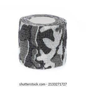 Wrap Tape Military Isolated On A White Background.