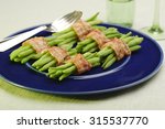 wrapped beans in bacon