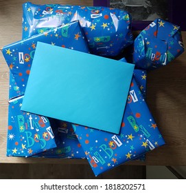 Wrapped Birthday Presents With A Card