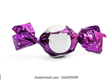 Wrapped Chocolate Candy On White Stock Photo 1562939299 | Shutterstock